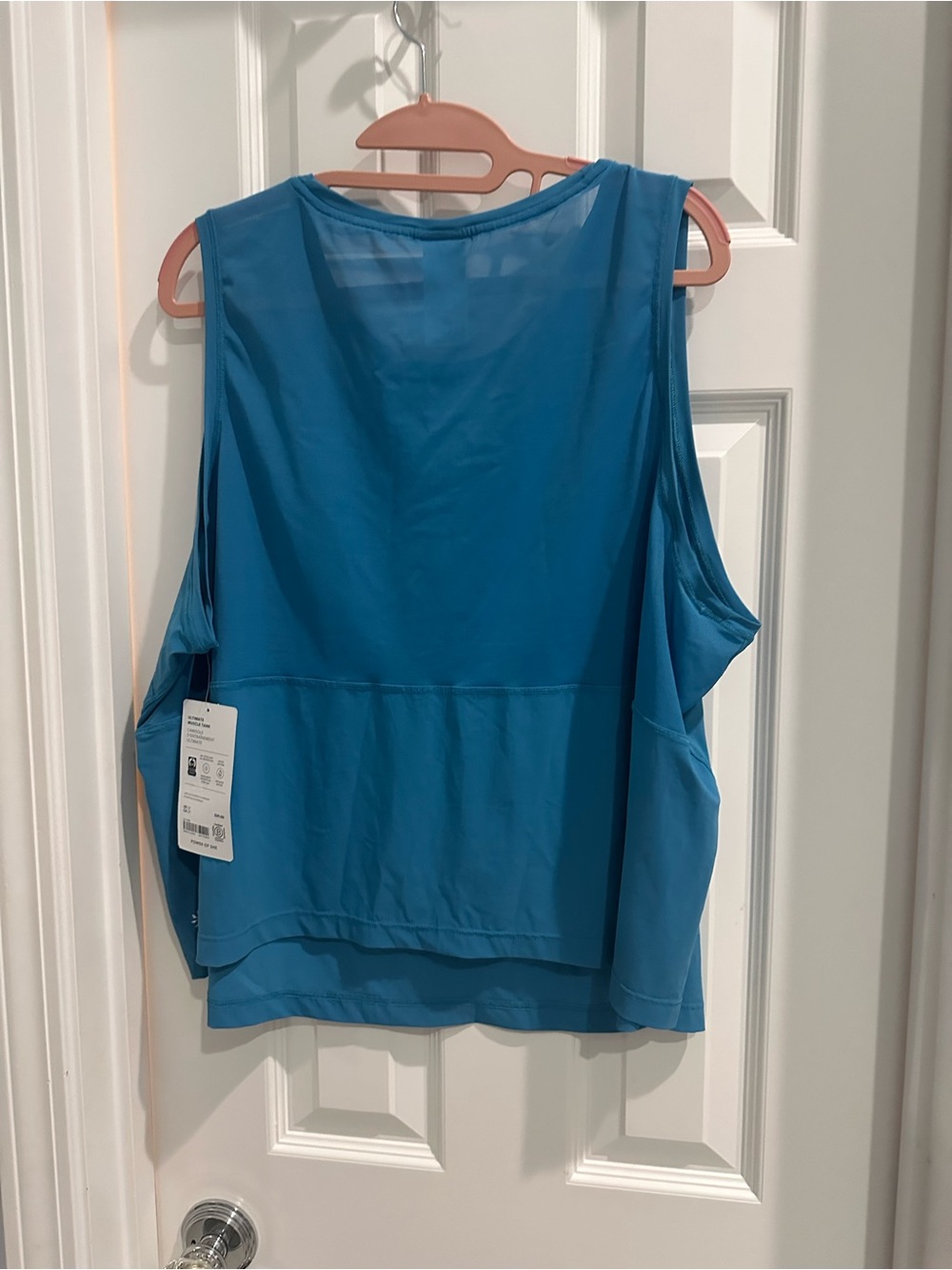 Athleta Blue Performance Layered Tank Top